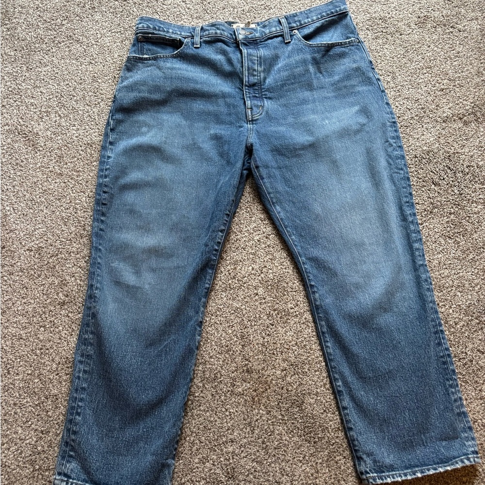 Madewell The '90s Straight Crop Jean– Size 33